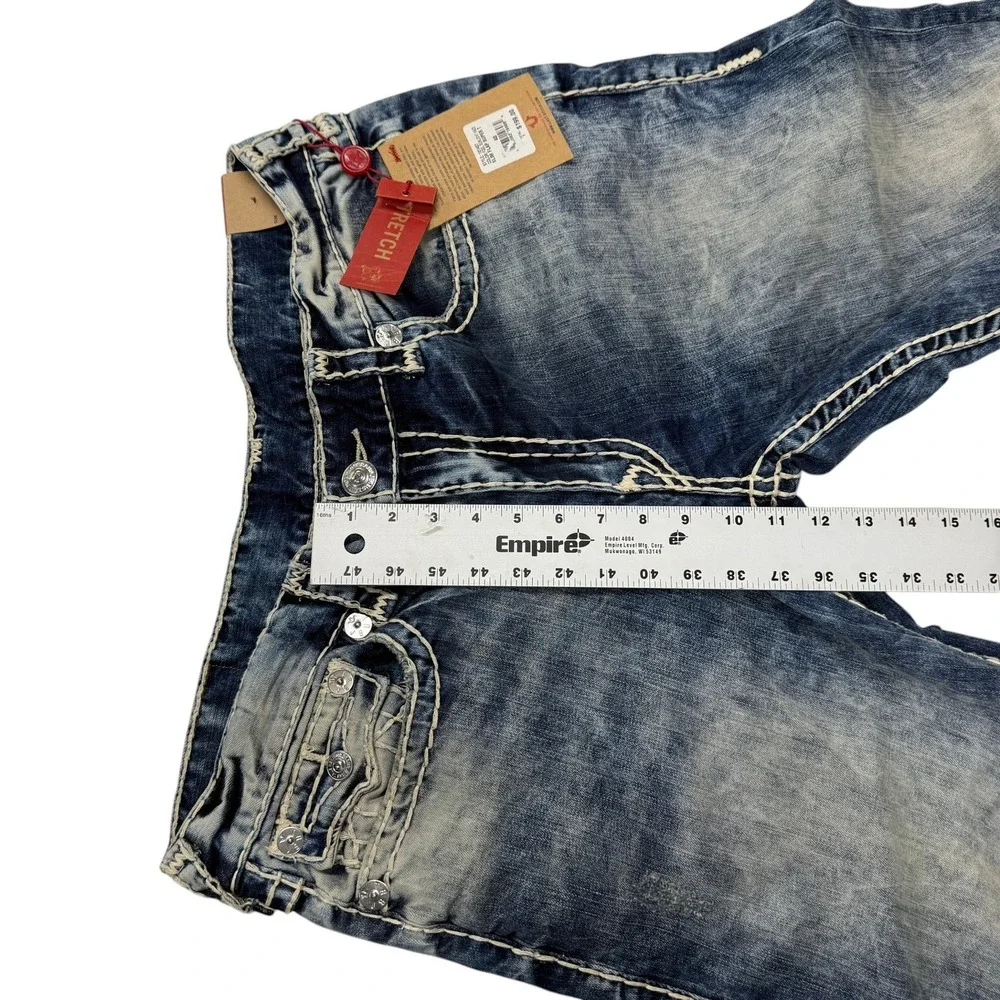 True Religion Slim Flap Super T Jeans Mens 40 x 33 Sunlight Haze Blue 101437 NWT